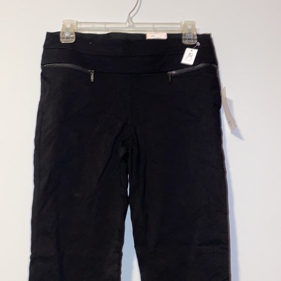 NWT Candies Womens Medium Audrey Fit Pull On Elastic waist Black Dress Pants - Picture 5 of 6